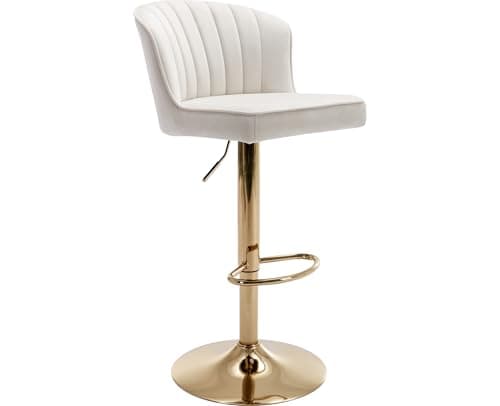 EALSON Green Counter Height Bar Stools Set of 2 Modern Leather Backbar Chairs