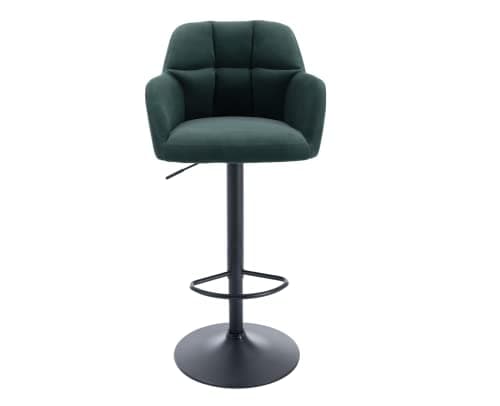CIMOTA PU Brown Swivel Bar Stools Set of 2