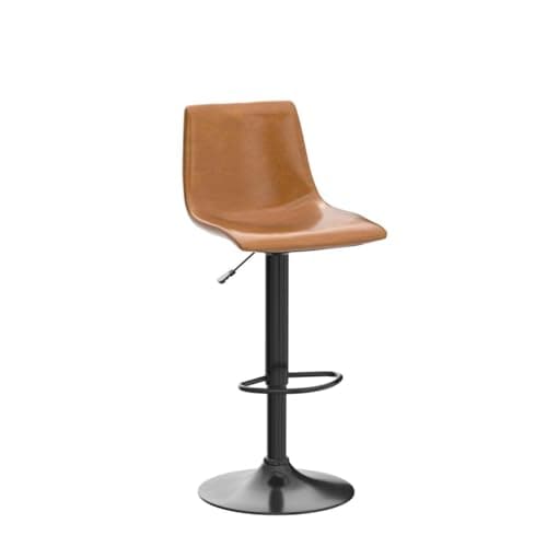 Waleaf Counter Height Bar Stools Set of 2, 350 LBS Capacity PU Leather with Footrest