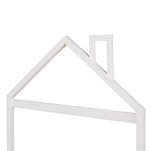 i-POOK Montessori Full Size Solid Wood Platform Bed, White