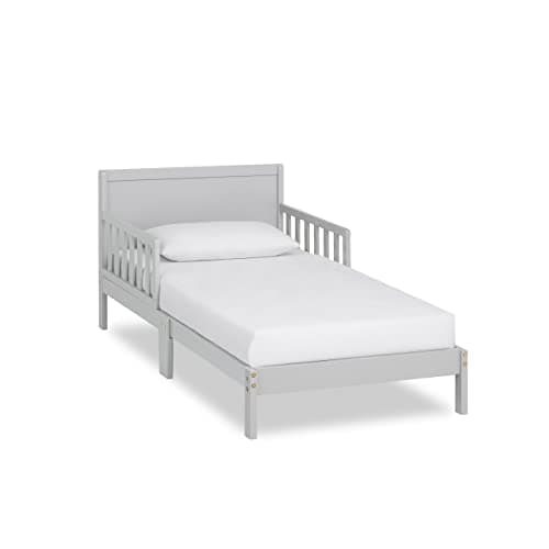 Dream On Me Brookside Pebble Grey Toddler Bed, Greenguard Gold & JPMA Certified
