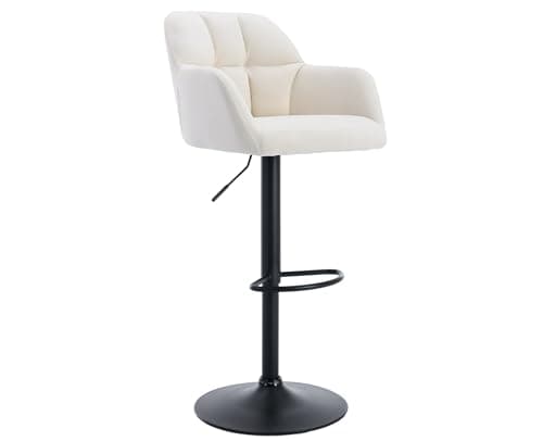 EALSON Modern Swivel Bar Stools Set of 2 Brown Leather