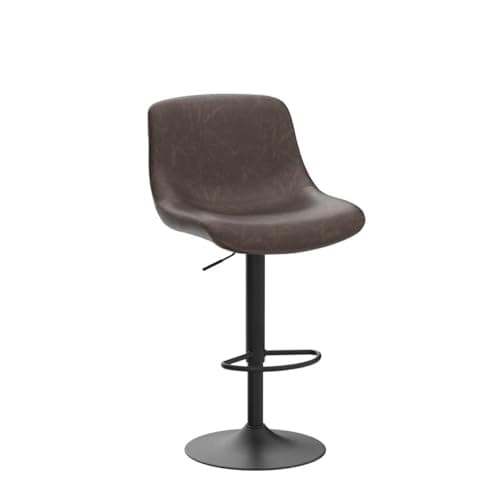 2-Piece Swivel Bar Stool Set, Counter Height with Back, Modern PU Leather Chair
