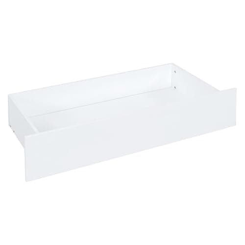 i-POOK Full Size White Wooden Daybed with Drawers & Fence Guardrails