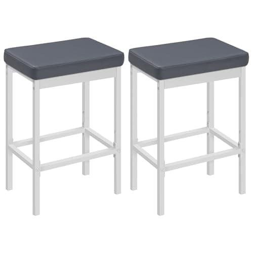 HOOBRO 24.8-Inch Black Bar Stool Set, Kitchen & Dining Room BB21BY01