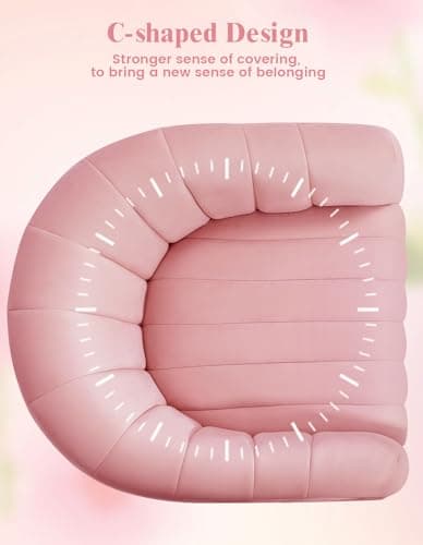 Kromax Mid Century Pink Tufted Velvet Swivel Accent Chair