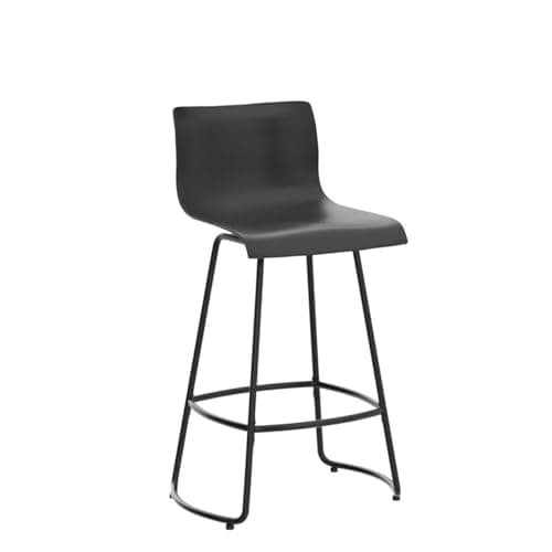 Modern Black Counter Height Swivel Bar Stool Set of 4, 30" Meta