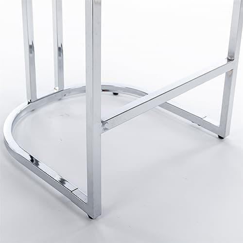 i-POOK Set of 2 Velvet Bar Stools with Metal Legs, High Back Design for Kitchen Island or Pub, Gray