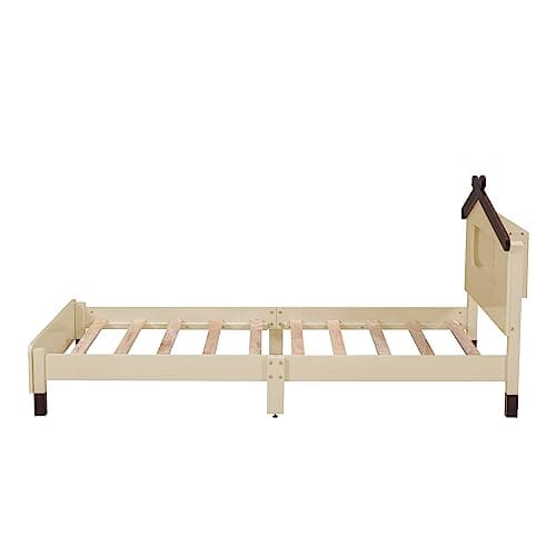 House-Shaped Twin Platform Bed with Motion Activated Night Lights