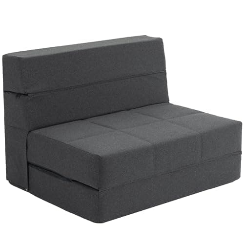 Light Green Corduroy Twin Foldable Memory Foam Sofa Bed with Back Support