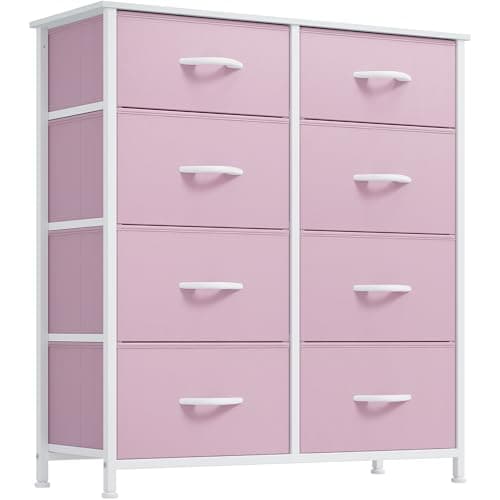 YITAHOME Tall Dresser with 8 Drawers & Fabric Bins for Bedroom & Closet
