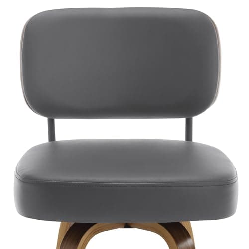 Mid Century Modern 4-Piece Swivel Bar Stool Set, 26" Faux Leather Cream White