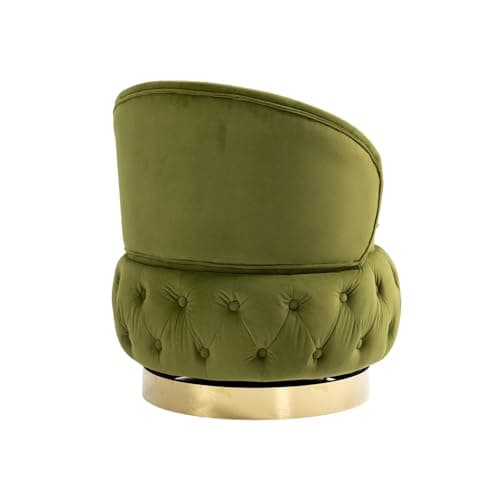 Velvet Swivel Accent Chair with Storage