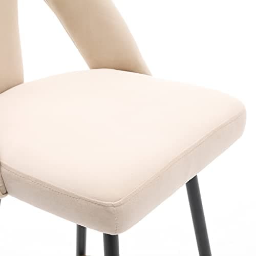 Velvet Upholstered Counter Height Bar Stools Set of 2