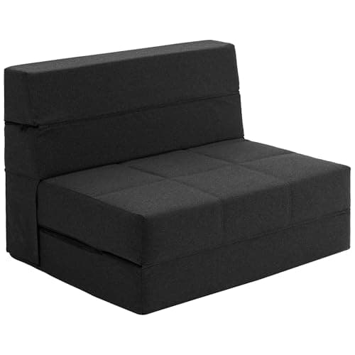 Light Green Corduroy Twin Foldable Memory Foam Sofa Bed with Back Support