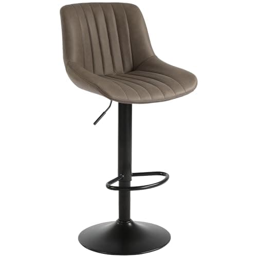 Modern Swivel Bar Stools Set of 4 for Kitchen Island - Black
