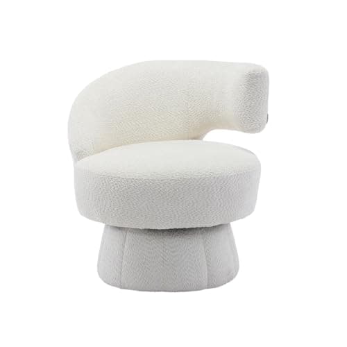 360 Degree Swivel Accent Chair with Deep Seat - Red