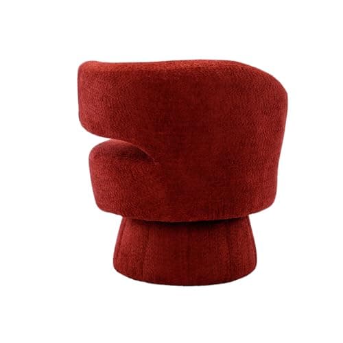 360 Degree Swivel Accent Chair with Deep Seat - Red