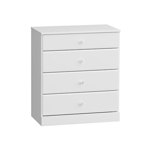 Prepac Astrid 4-Drawer Dresser, Black, BDBR-0401-1