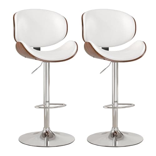 KCC Black PU Leather Bar Stool Set of 4