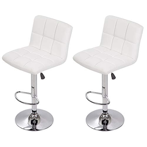 BestOffice Set of 2 Counter Height Swivel Bar Stools for Home Bar