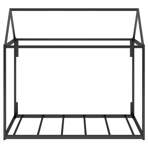 Bellemave Twin Size Metal Floor Bed for Kids, Black