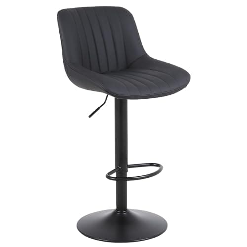 Modern Swivel Bar Stools Set of 4 for Kitchen Island - Black