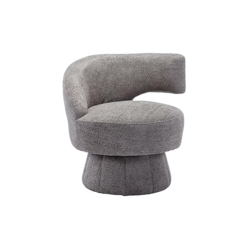360 Degree Swivel Accent Chair with Deep Seat - Red
