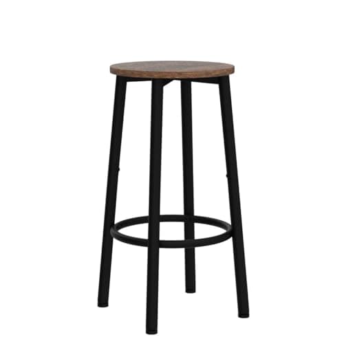 HOOBRO Rustic Brown Bar Stool Set, Kitchen & Dining Room BF03BY01