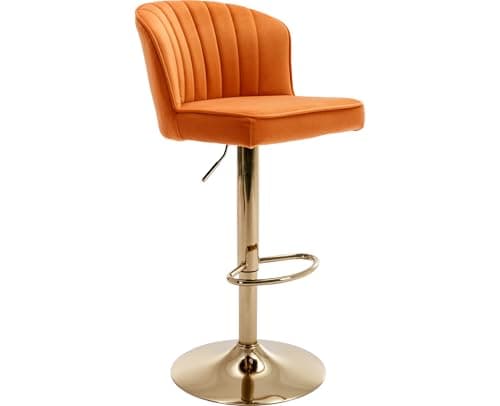 EALSON Green Counter Height Bar Stools Set of 2 Modern Leather Backbar Chairs