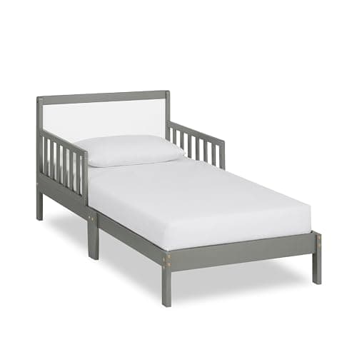Dream On Me Brookside Pebble Grey Toddler Bed, Greenguard Gold & JPMA Certified