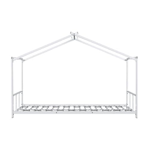 Montessori Floor Bed for Kids with Roof Design and Easy Assembly