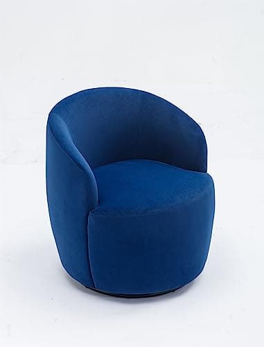 Modern Blue Velvet Swivel Accent Chair for Living Room