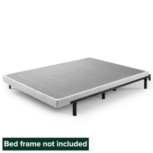 Zinus Quick Lock Metal Smart Box Spring Twin Mattress Foundation, White