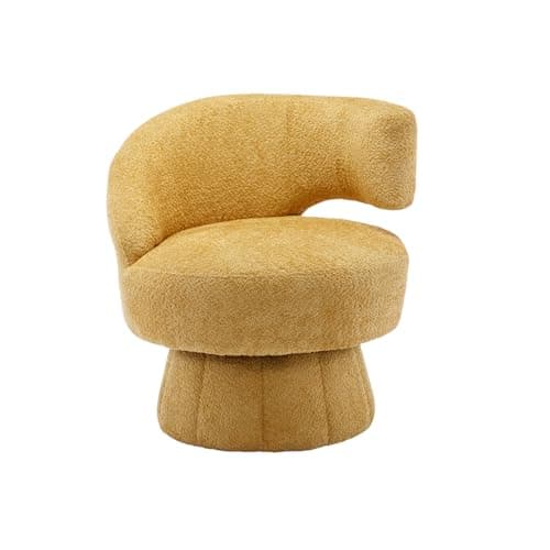 360 Degree Swivel Accent Chair with Deep Seat - Red
