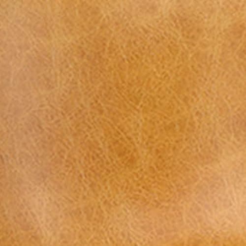 Brown PU Leather Counter Height Bar Stools Set of 2