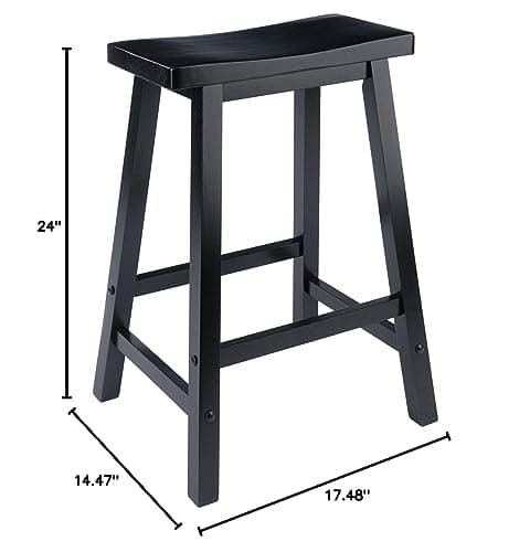 Winsome Satori 24" Black Counter Stool