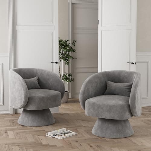 White Teddy Bear Boucle Sherpa Swivel Armchair, 360 Degree Spin for Living Room & Bedroom