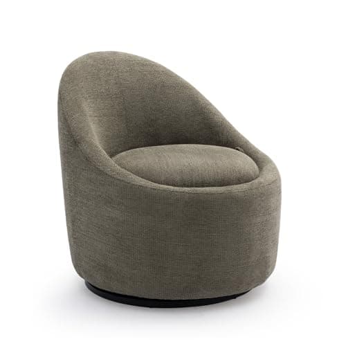 360° Swivel Chair with Hidden Storage - Beige