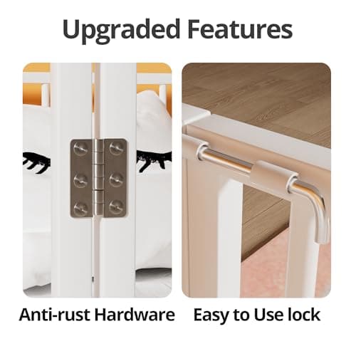 Montessori Metal Safety Guardrail Floor Bed for Kids, White