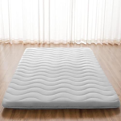 Japanese High Density 4" Comfort Foam Mattress, Foldable Tatami Mat for Kids, Ideal Sleeping Pad