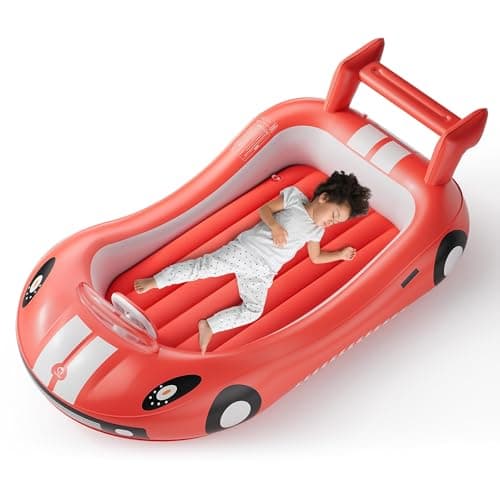 QPAU Portable Kids Bed with Sides, Ideal for Camping and Travel