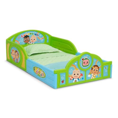 Delta Children CoComelon Green Room-in-a-Box Set: Bed, Table, Chair, Toy Box