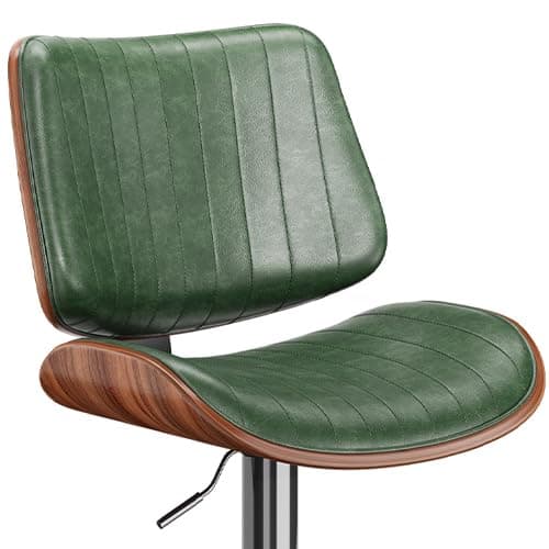 Mid-Century Modern Black Bentwood Barstool Set with Footrest, Kitchen Counter, Island, & Dining Room