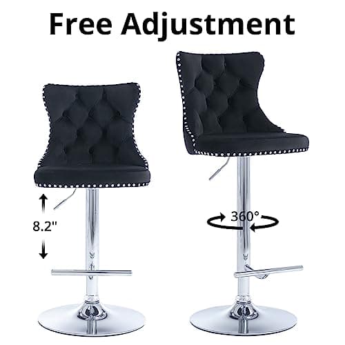 Swivel Bar Stools Set of 2 for Dining Room or Kitchen Island