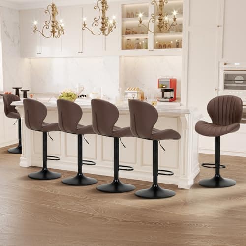 COLAMYModernBarStoolsSetof2,24"CounterHeightBlackBase