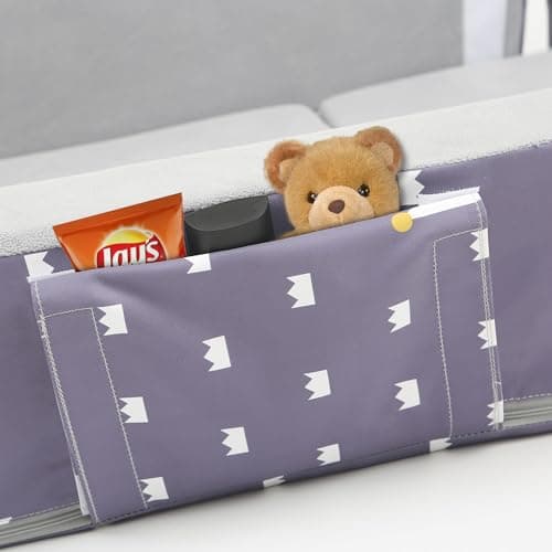 Mooedcoe Portable Foldable Toddler Travel Bed with Sides