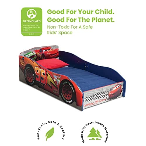Delta Children Disney Pixar Cars Wood Toddler Bed