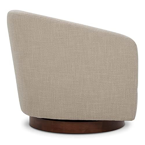 CHITA Flax Beige FSC Certified Swivel Chair, Living Room Set of 2Fully Assembled