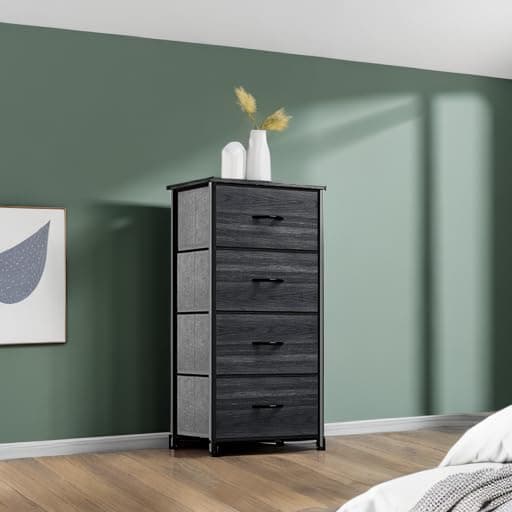 YITAHOME 4-Drawer Fabric Dresser - Organizer for Bedroom, Hallway, Closets